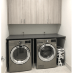 Laundry Room with Custom Cabinets in Chicago