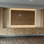 Back-Lit Wall Unit in Ginger Root