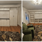 White Chocolate Enterntainment Center with Bella Door